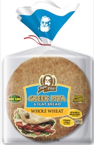 Papa Pita Greek whole wheat pita · 6 ct