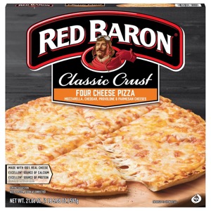 Red Baron Classic Crust four cheese pizza · 21 oz